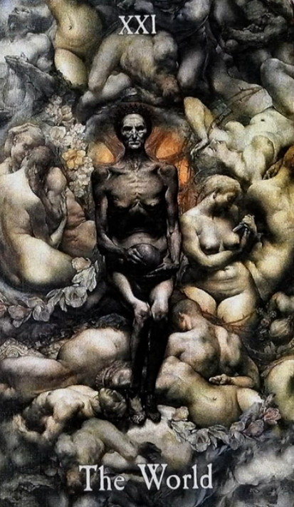 The Pensive Path Tarot card